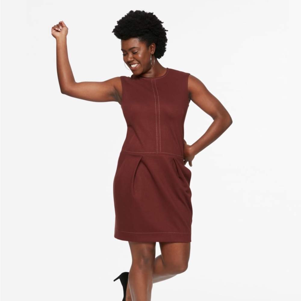 M.M. Lafleur Jina Ponte Knit Shift Dress
